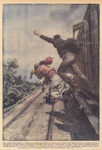 Rett før togstasjonen i Toulon, Frankrike, falt en fire år gammel gutt av disken?
